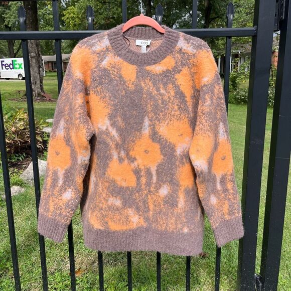 COS Abstract Floral Jacquard Sweater NWT - Picture 5 of 9